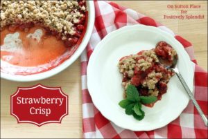 Strawberry Crisp Recipe Positively Splendid Crafts Sewing Recipes