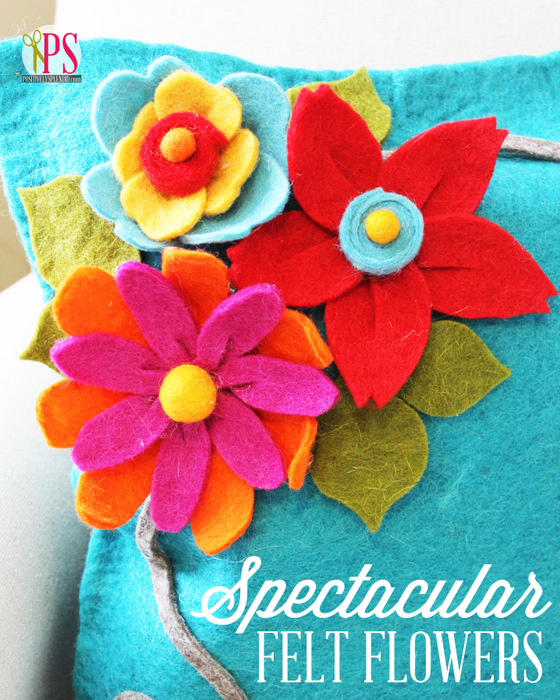 DIY Felt Flowers - Positively Splendid {Crafts, Sewing, Recipes and Home  Decor}