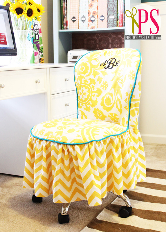 Office Chair Slipcover Tutorial and Slipcover Tips