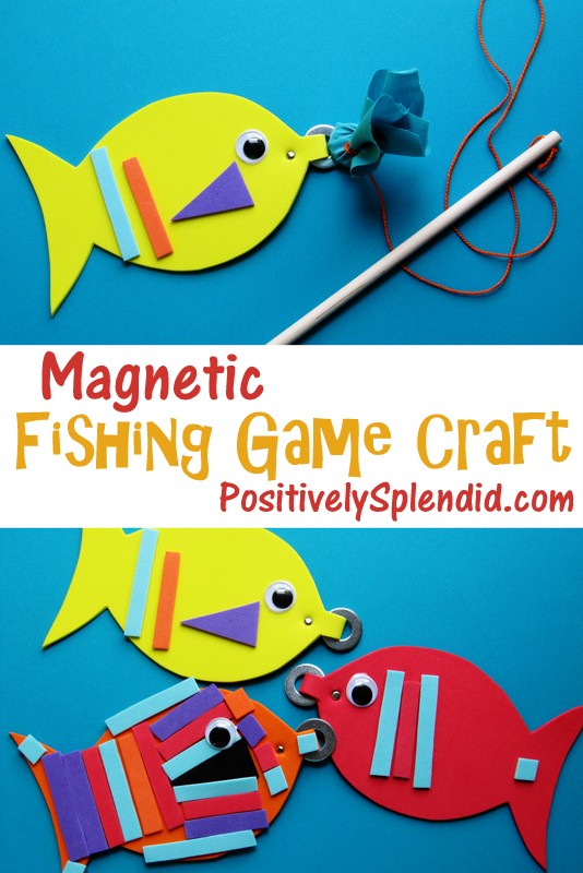 Make a Magnetic Fishing Game for Your Kids 