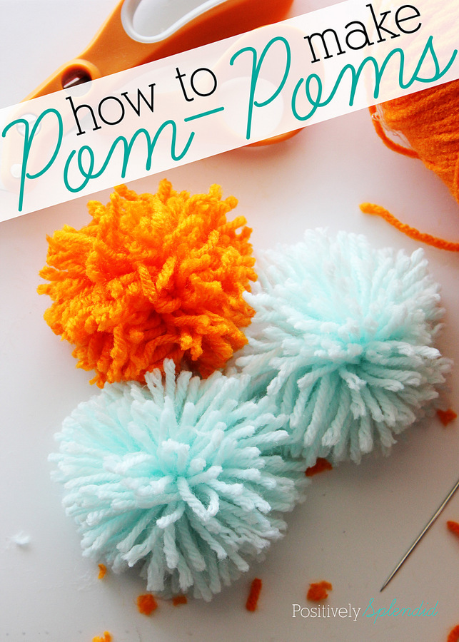 DIY Mini Yarn Pom Poms - Sew Historically