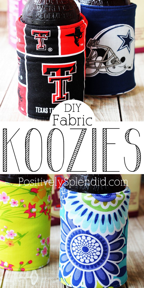 How to Sew a Quick and Easy Homemade Can Cozy Koozie - DIY Project 