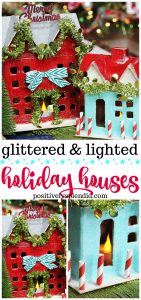 DIY Miniature Holiday Houses - Christmas decor craft idea