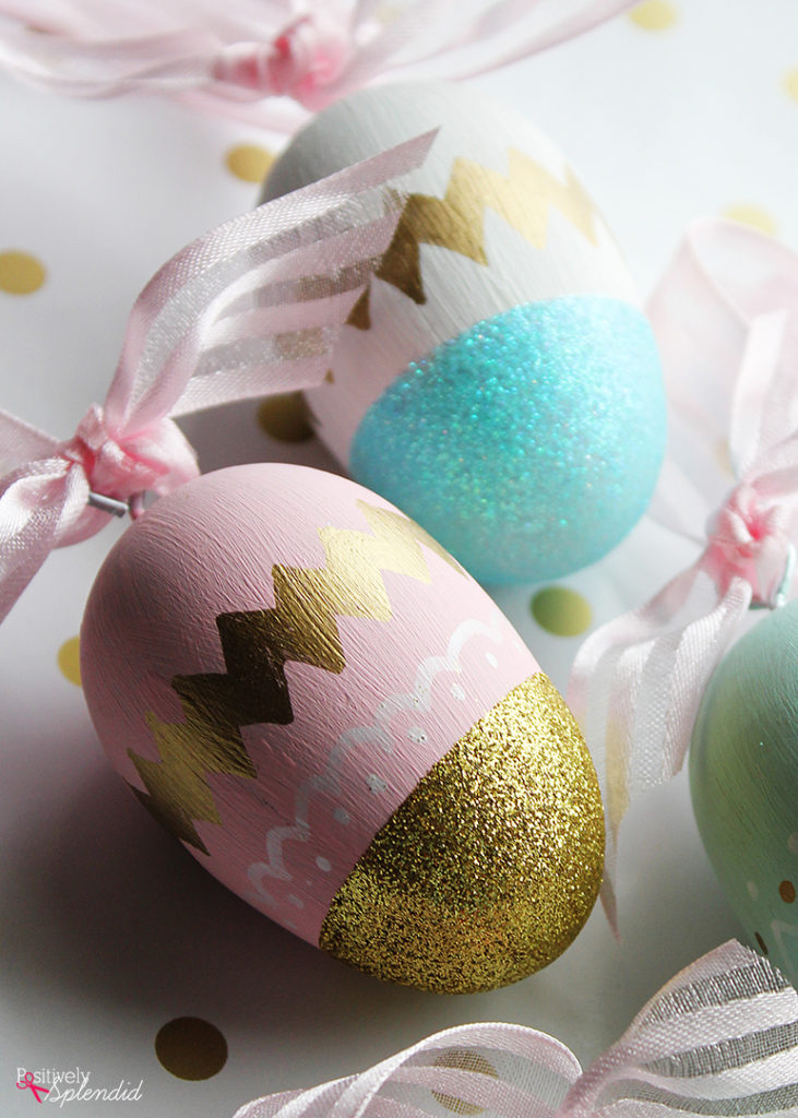 Glittered and Painted DIY Easter Eggs - Positively Splendid {Crafts ...