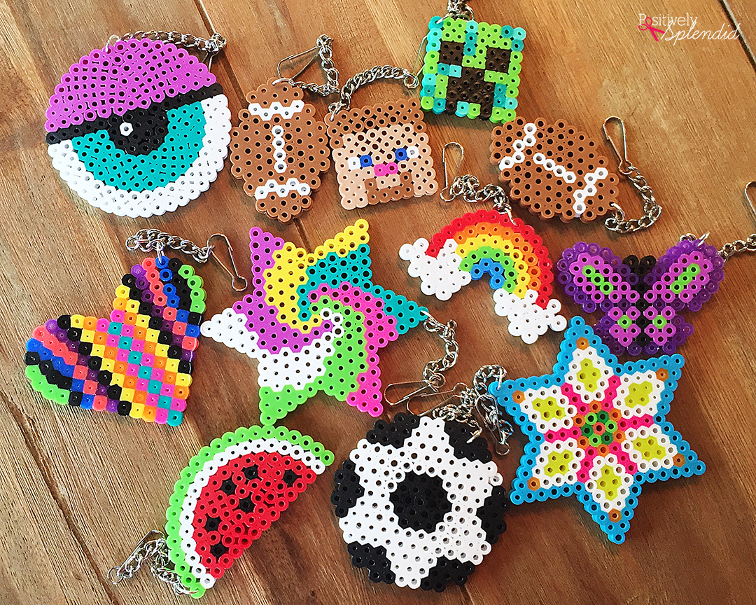 Perler Bead Backpack Tags #MichaelsMakers - Positively Splendid {Crafts ...