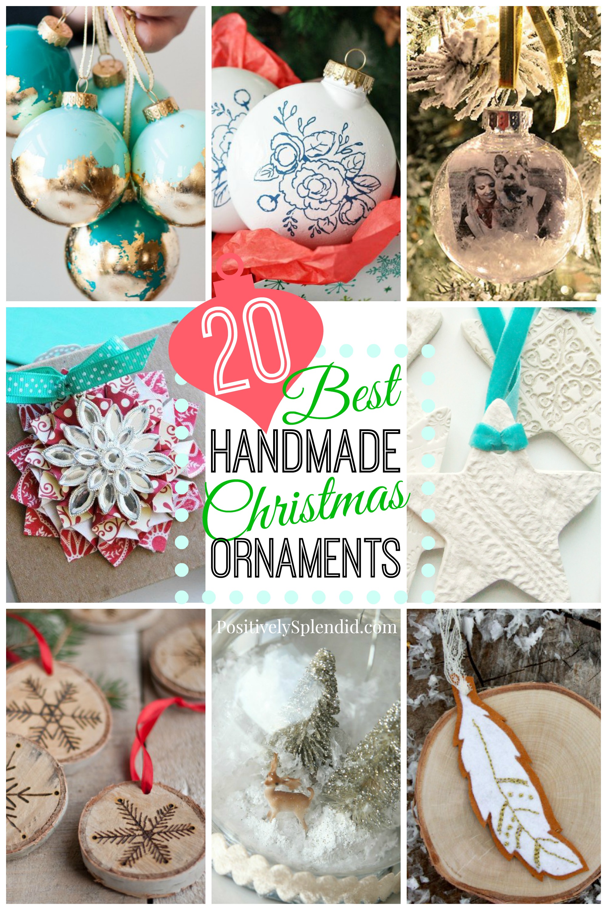 20 DIY Christmas Ornaments to Make + Ultimate Christmas RoundUp