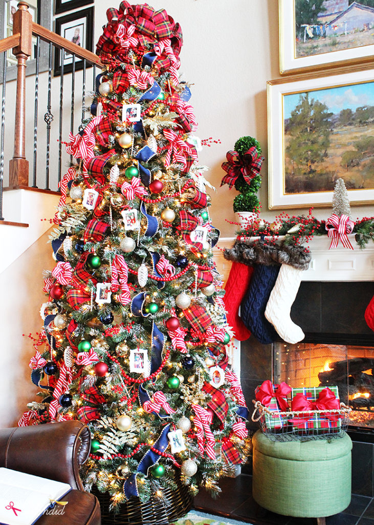 Traditional Plaid Christmas Tree #MakeitwithMichaels - Positively ...