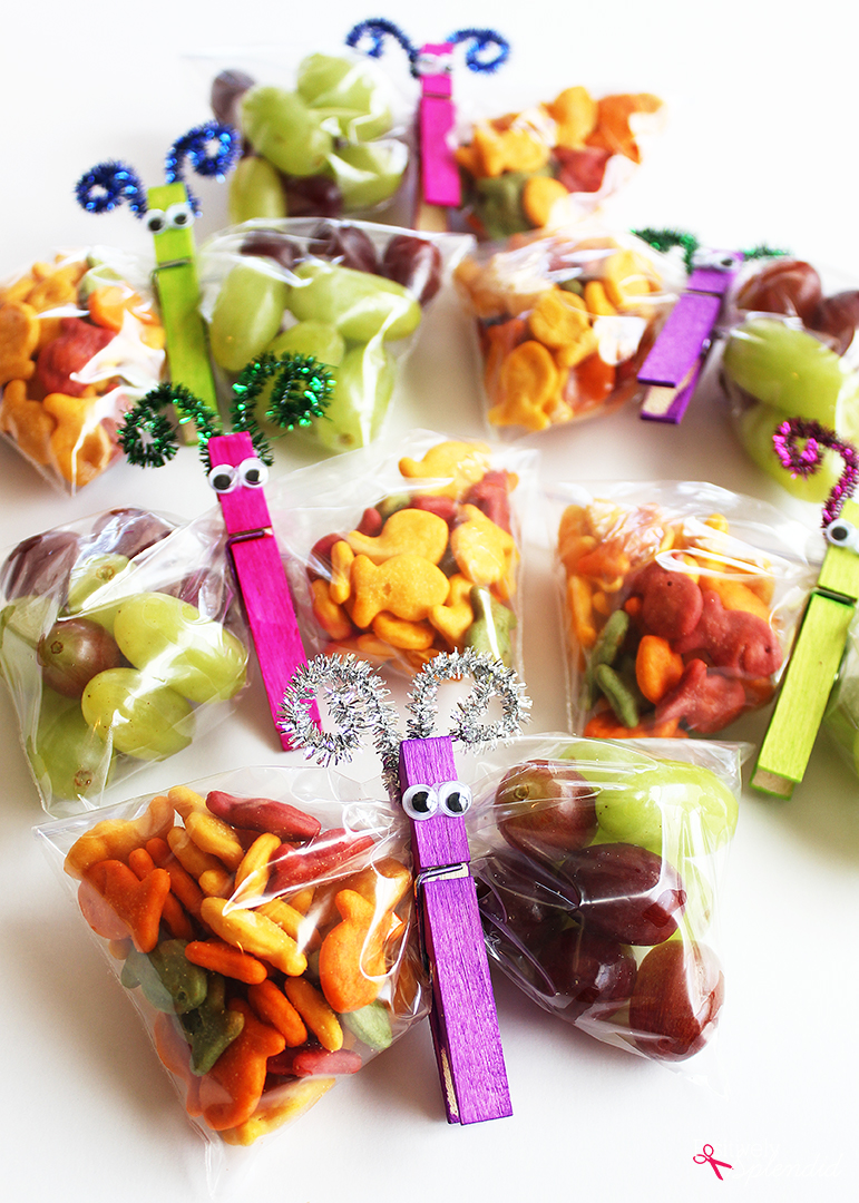 DIY Butterfly Snack Bags for Kids - Honey + Lime