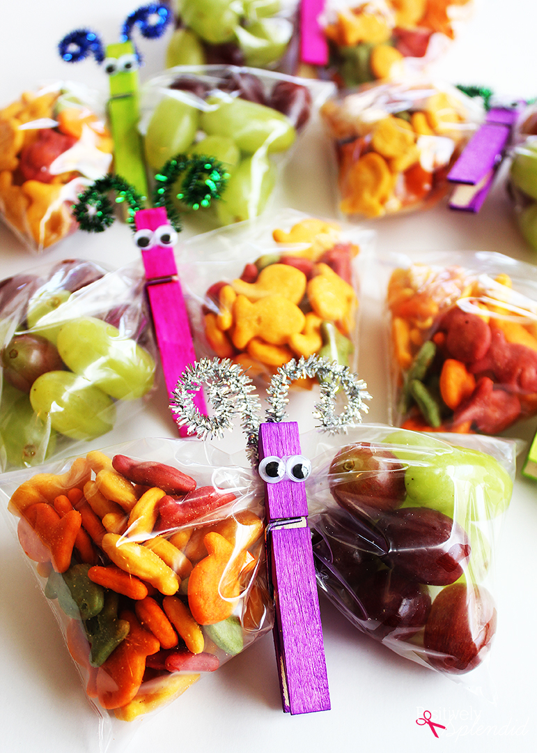 Fun Edible Craft for Kids: Butterfly Snack Bags! - Positively