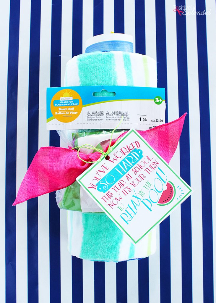 summer-pool-beach-gift-idea-beach-towel-gift-basket-spring-towel-gift