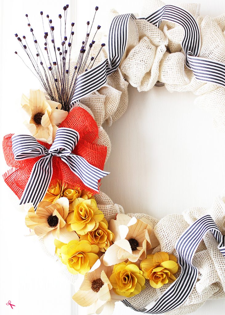 DIY Burlap Flower Wreath – Easy Fall Decor Idea! - Positively Splendid ...