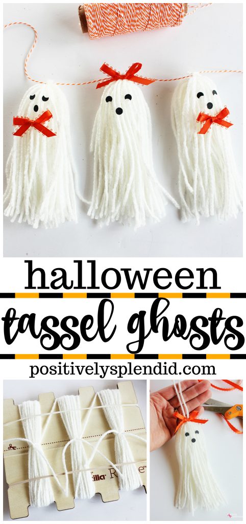 Halloween Tassel Ghosts - Positively Splendid {Crafts, Sewing, Recipes ...