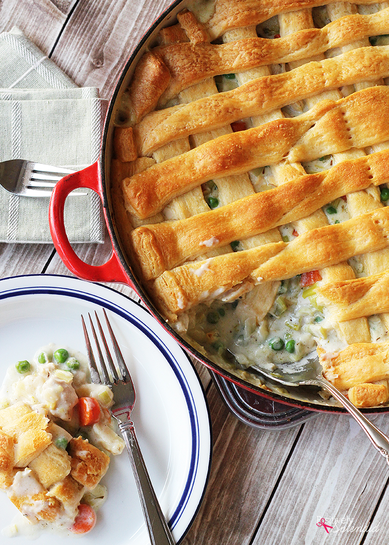 Chicken Pot Pie with Crescent Roll Crust - Positively Splendid {Crafts ...