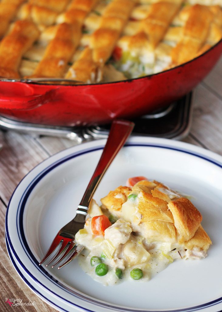 Chicken Pot Pie with Crescent Roll Crust - Positively Splendid {Crafts ...