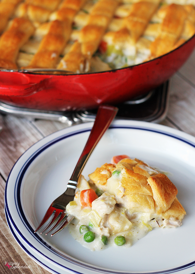 Chicken Pot Pie with Crescent Roll Crust - Positively Splendid {Crafts ...