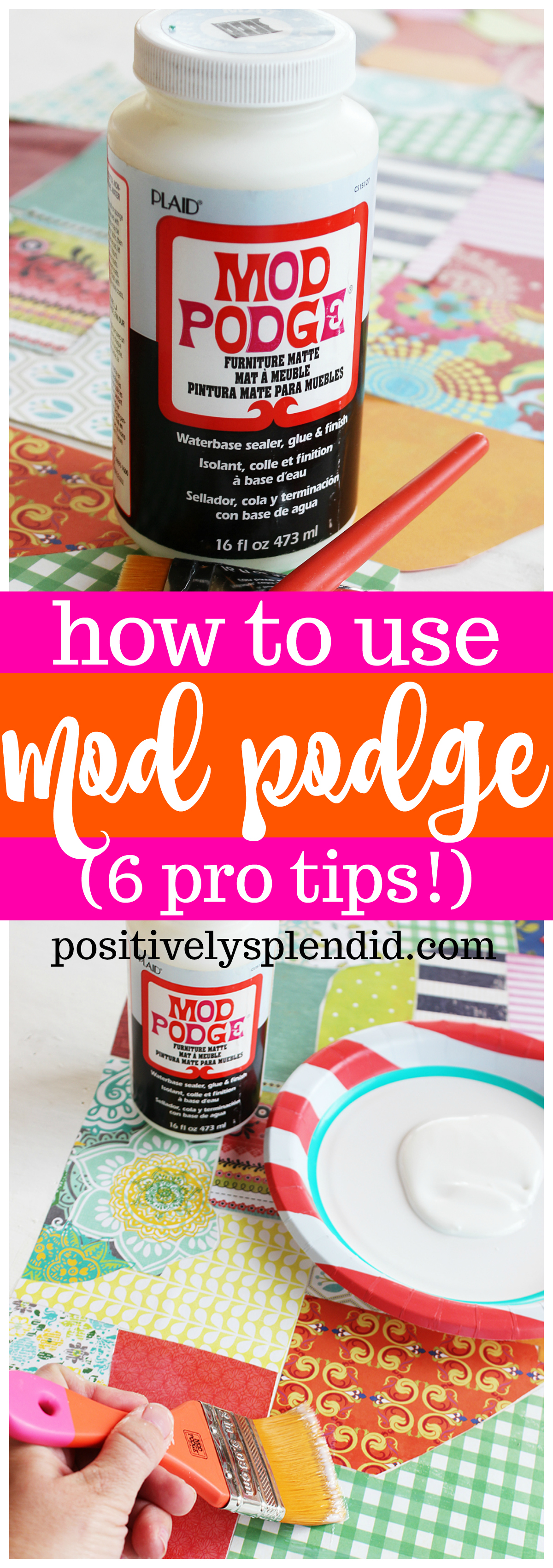 How To Use Mod Podge Title 