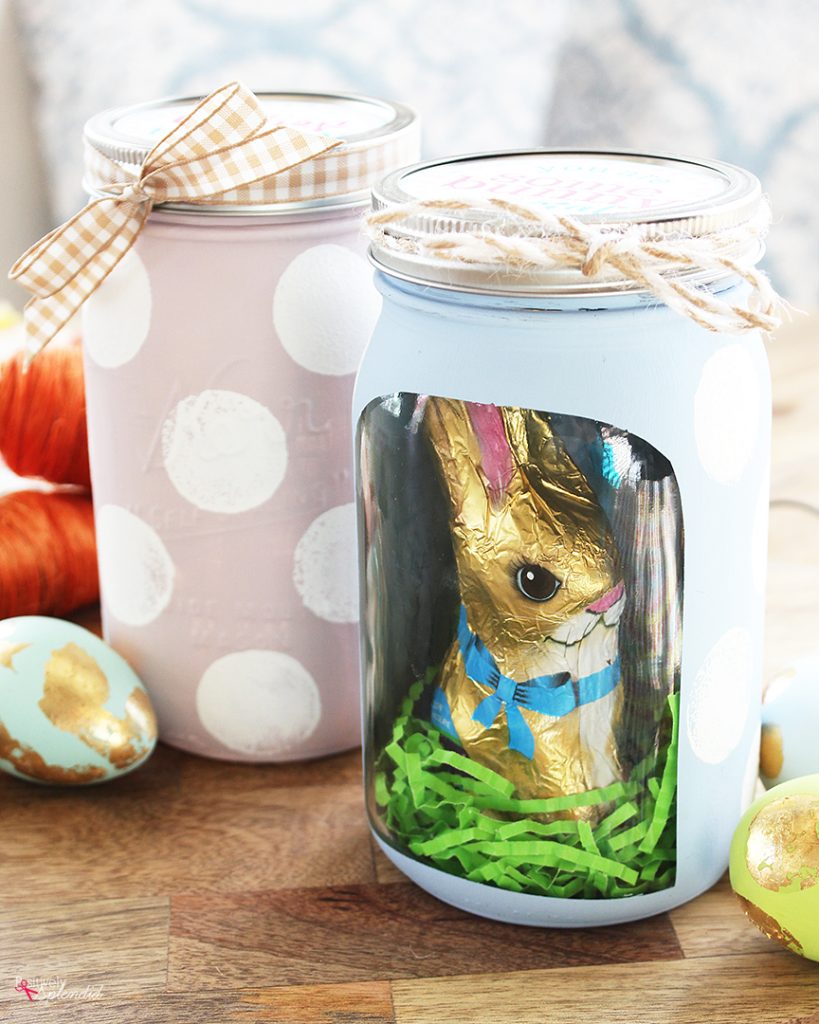 Polka-Dotted Easter Mason Jar - Positively Splendid {Crafts, Sewing ...