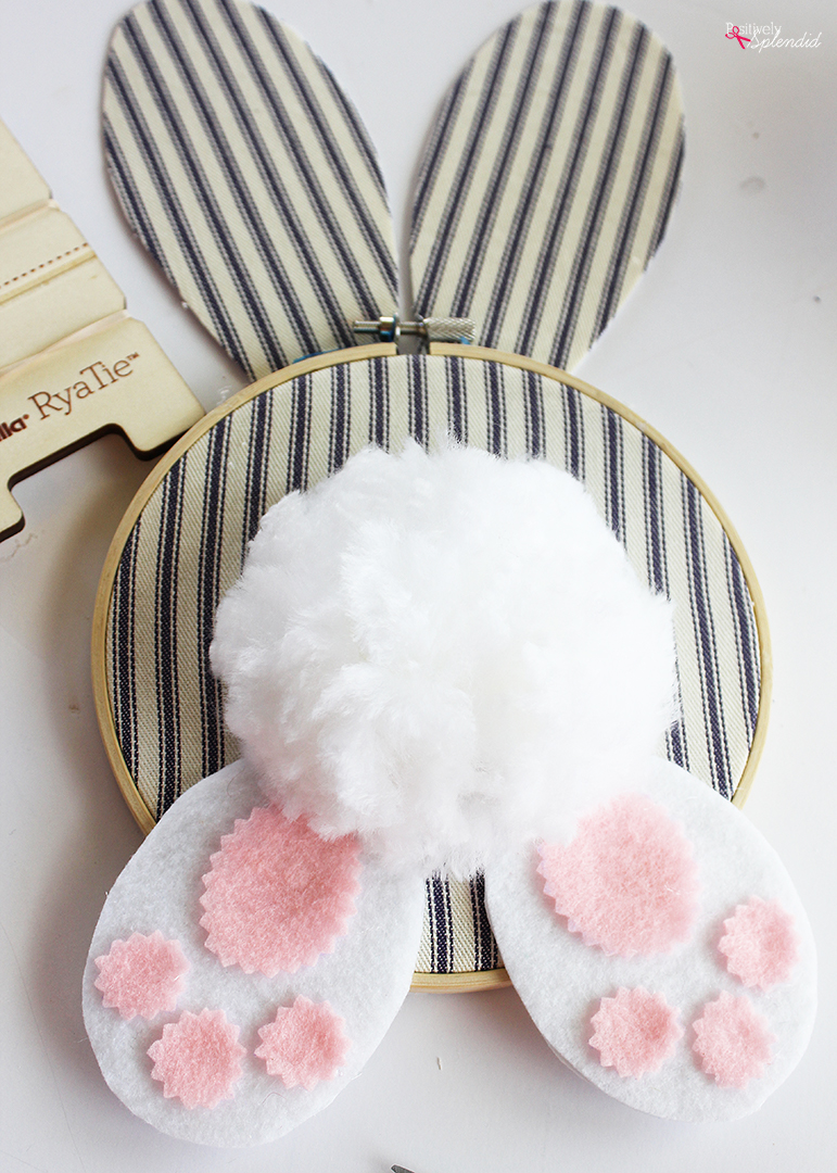 Embroidery Hoop Bunny Easter Wreath — All Craft Ideas