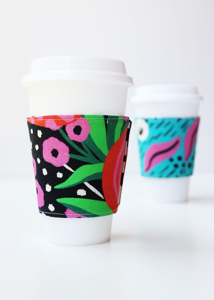 Easy Fabric Coffee Sleeve Pattern Positively Splendid {Crafts, Sewing