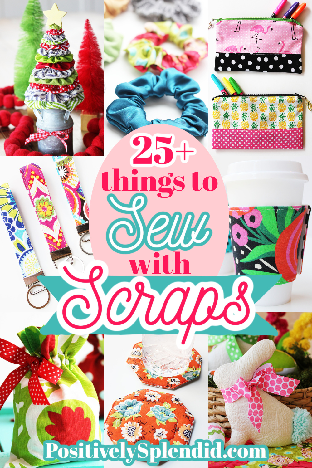 25+ Scrap Fabric Projects to Use Up Your Stash! - Positively Splendid  {Crafts, Sewing, Recipes and Home Decor}