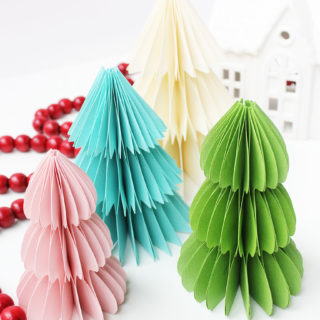 How To Make Paper Christmas Trees - Positively Splendid {crafts, Sewing 