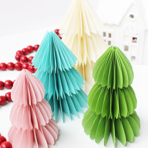How to Make Paper Christmas Trees - Positively Splendid {Crafts, Sewing ...